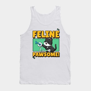 Feline Pawsome Tank Top